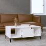 Voir la diapositive 3 : VIDAXL Table basse Blanc brillant 90x50x36,5 cm Bois d'ingenierie
