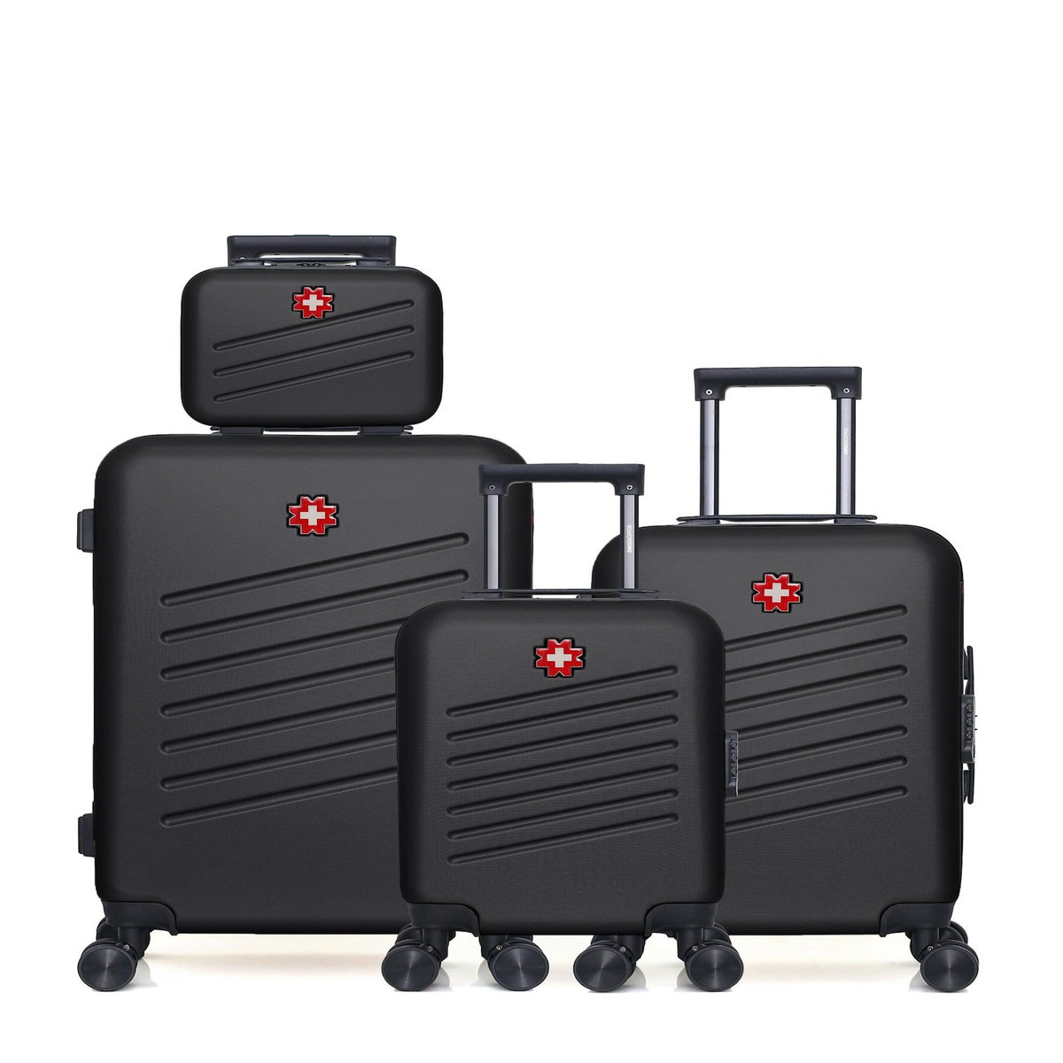 SWISS KOPPER SWISS KOPPER  -  Lot de 4  -  Valise weekend, valise cabine, valise cabine XXS et vanity ZURICH