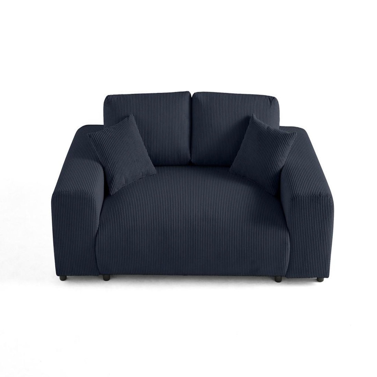 LISA DESIGN Garance - canapé droit 2 places - en velours côtelé