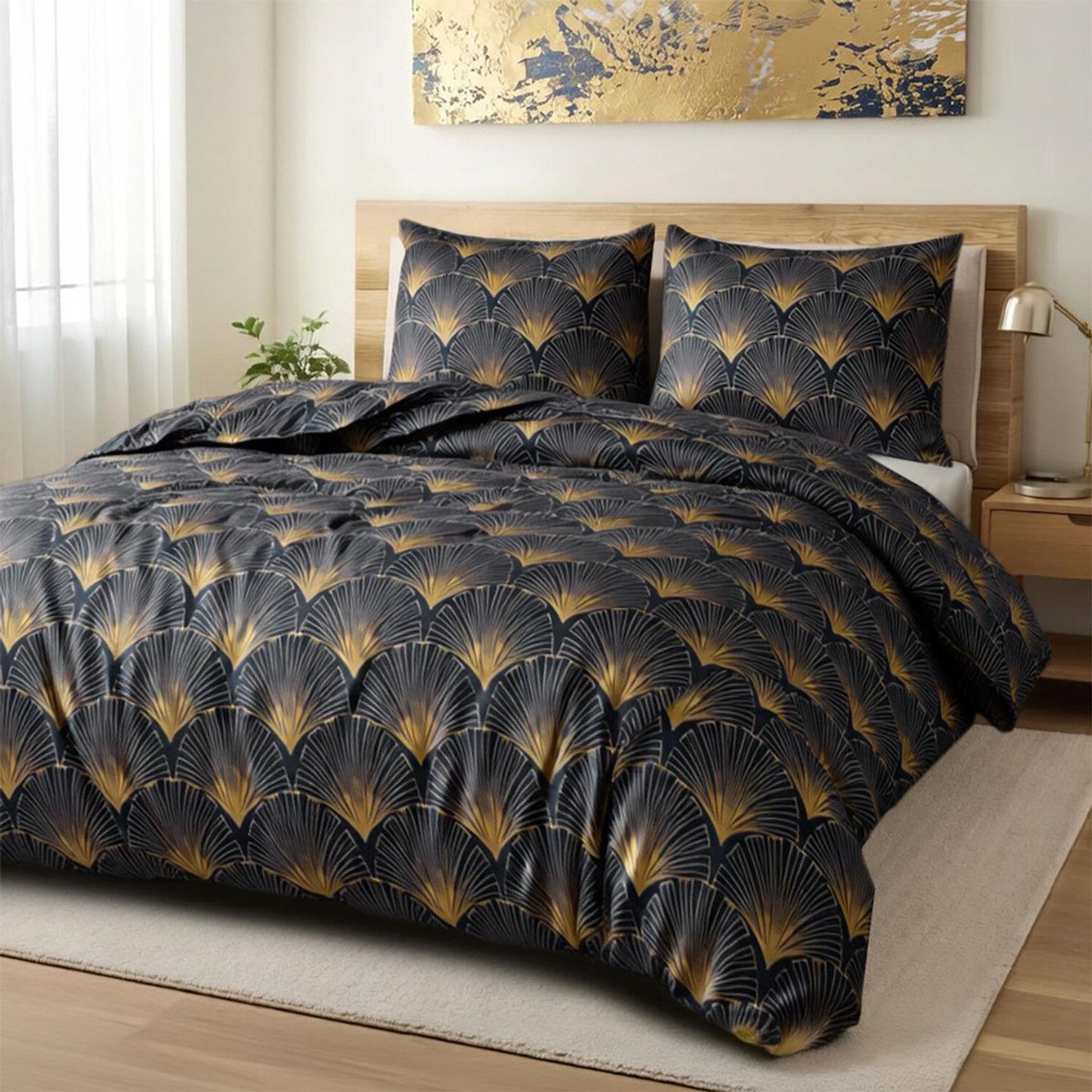 Les Ateliers du Linge Parure housse de couette 100% polyester microfibre 75gsm opera