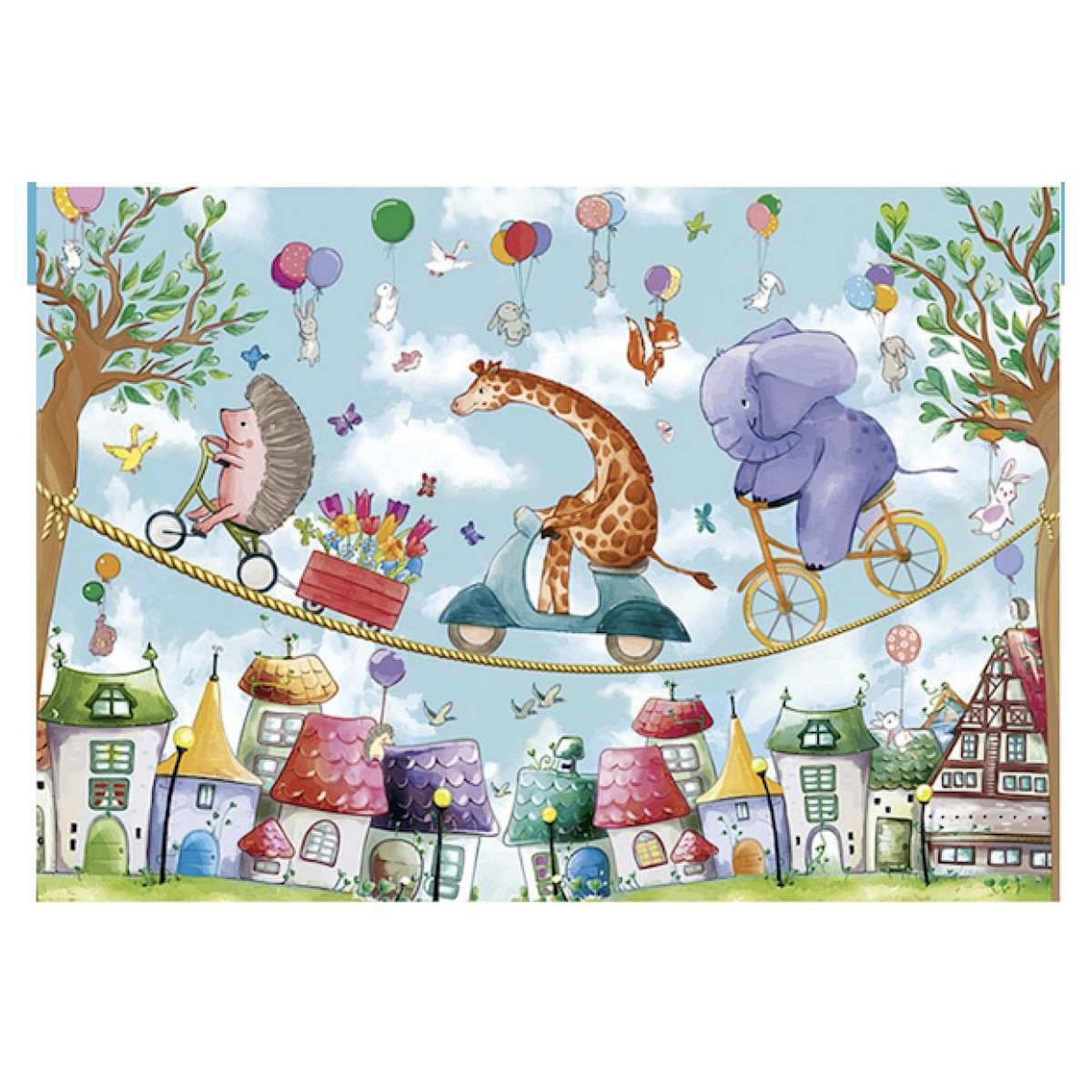 Sentosphere Puzzle 36 pièces Animaux Acrobates - Éducatif et Amusant pour Enfants à Partir de 4 Ans