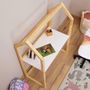Voir la diapositive 5 : IDIMEX Bureau enfant évolutif TINA en forme de maison, en pin massif