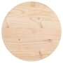 Voir la diapositive 2 : VIDAXL Dessus de table rond Ø30x3 cm bois de pin massif