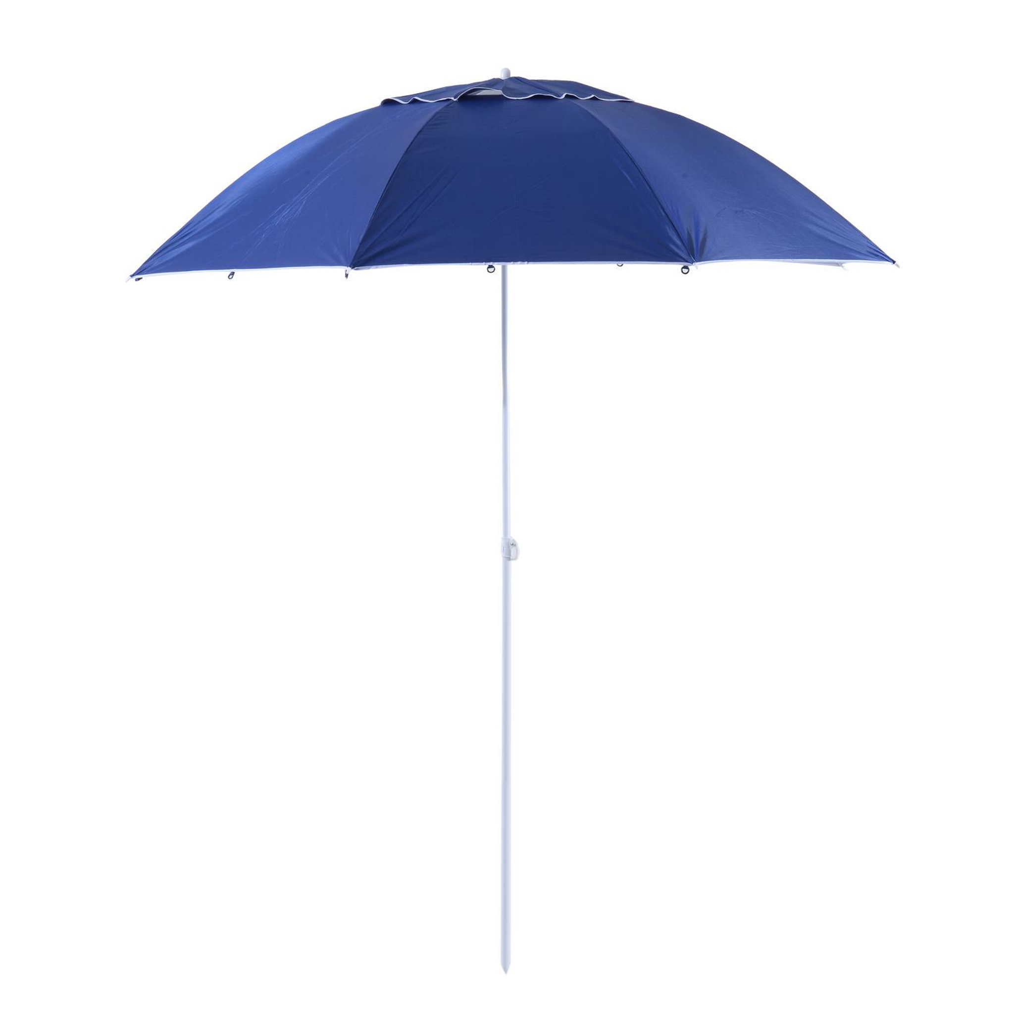 Voir la diapositive 4 : OUTSUNNY Parasol abri solaire contemporain protection UPF 50+ sac transport fourni bleu marine