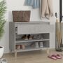 Voir la diapositive 3 : VIDAXL Armoire a chaussures Gris beton 70x36x60 cm Bois d'ingenierie