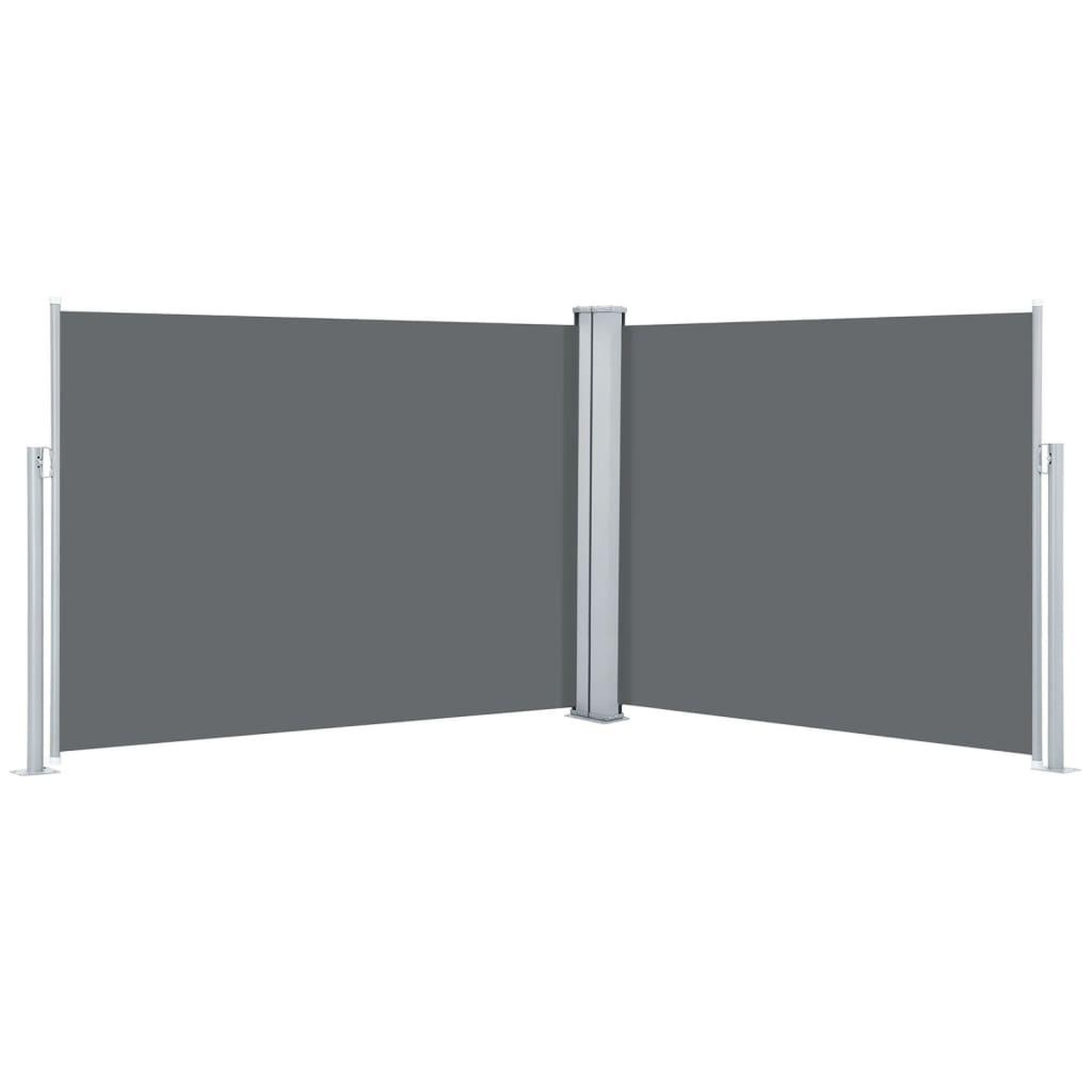 Voir la diapositive 2 : VIDAXL Auvent lateral retractable Anthracite 140 x 1000 cm
