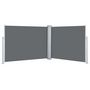 Voir la diapositive 2 : VIDAXL Auvent lateral retractable Anthracite 140 x 1000 cm