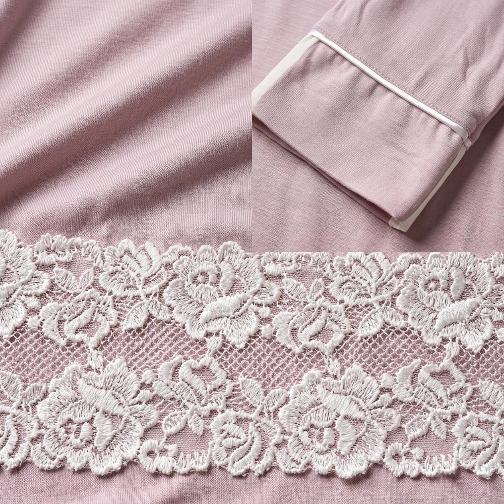 Voir la diapositive 3 : OZABI OZABI Chemise de Nuit Femme Boutonnée Dentelle Viscose