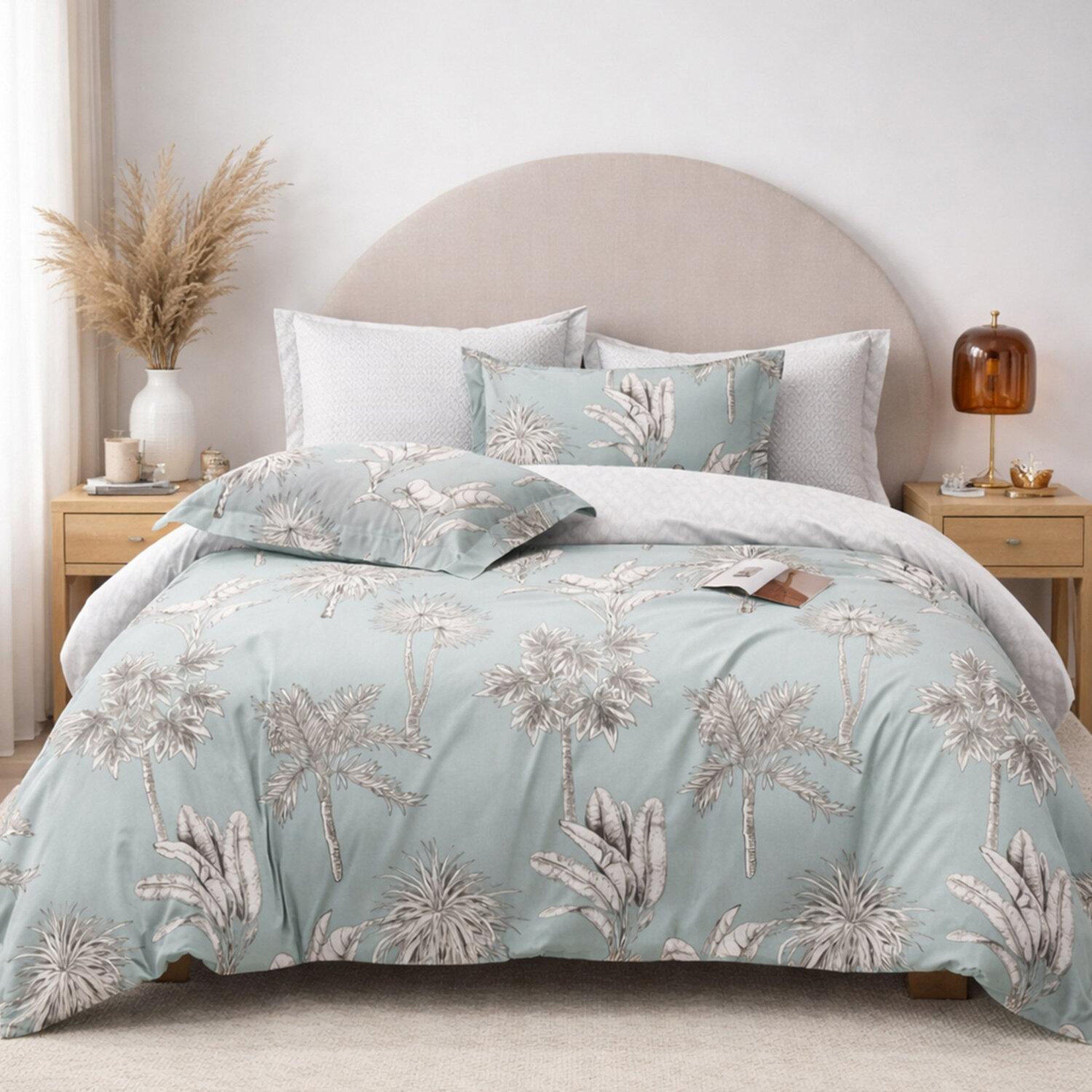 Voir la diapositive 1 : Home collection Parure housse de couette en coton 57 fils Caldone