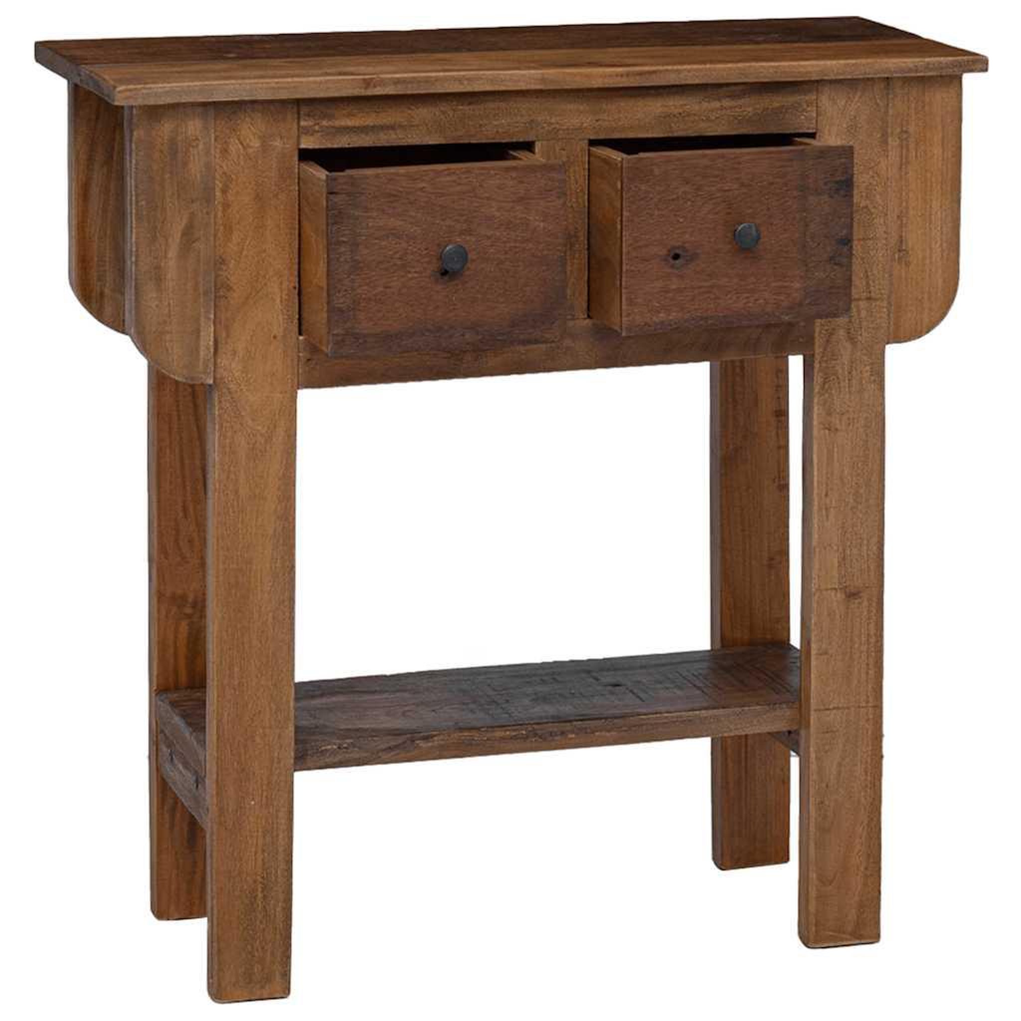 Voir la diapositive 3 : VIDAXL Table console bois de recuperation melange 80x35x80 cm