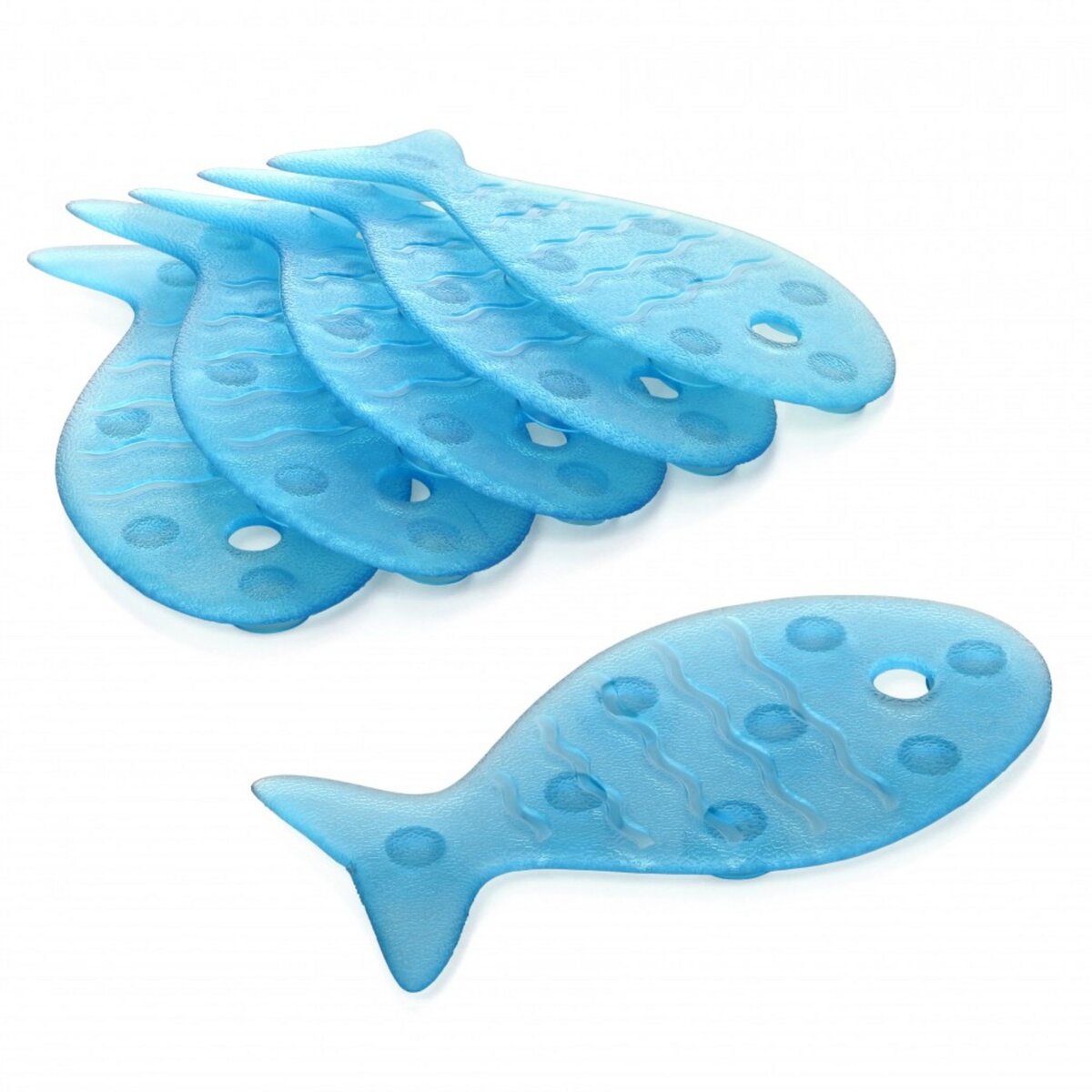 Tatay Pastilles antidérapantes bleu pour baignoire / douche, Fish