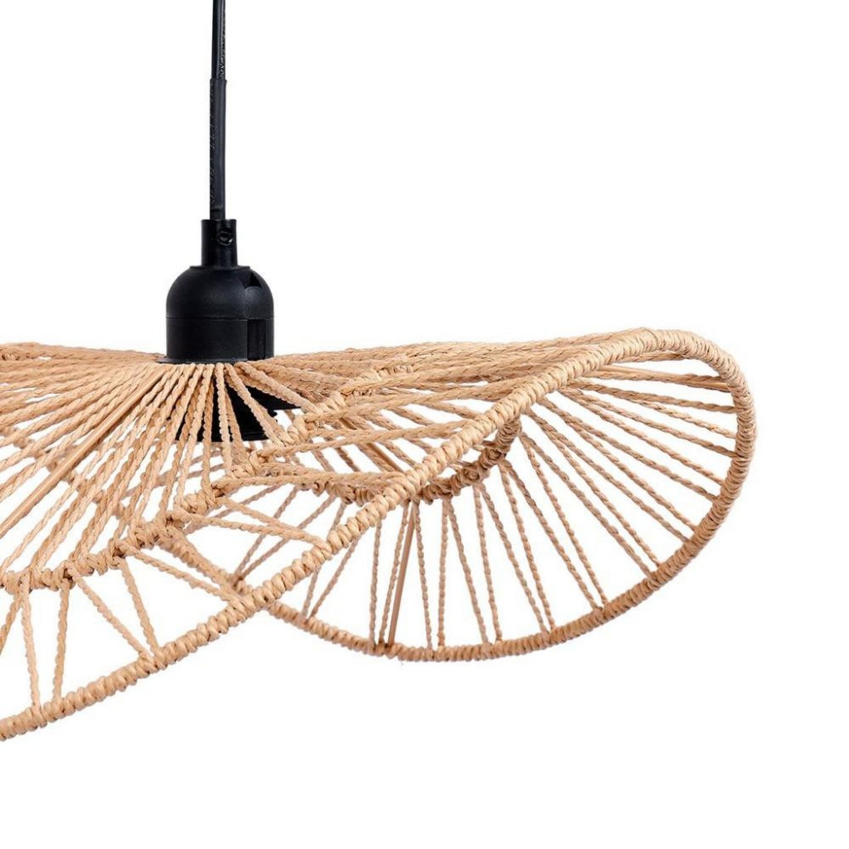 OSTARIA Suspension en métal et corde beige