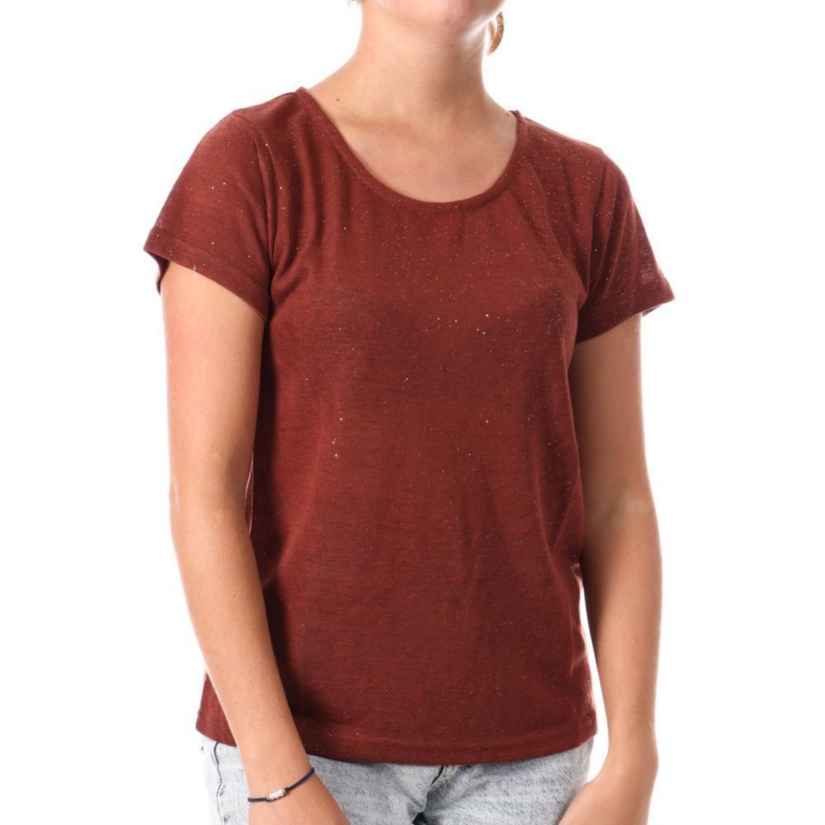 Deeluxe T-shirt  Femme Deeluxe Glitter To W