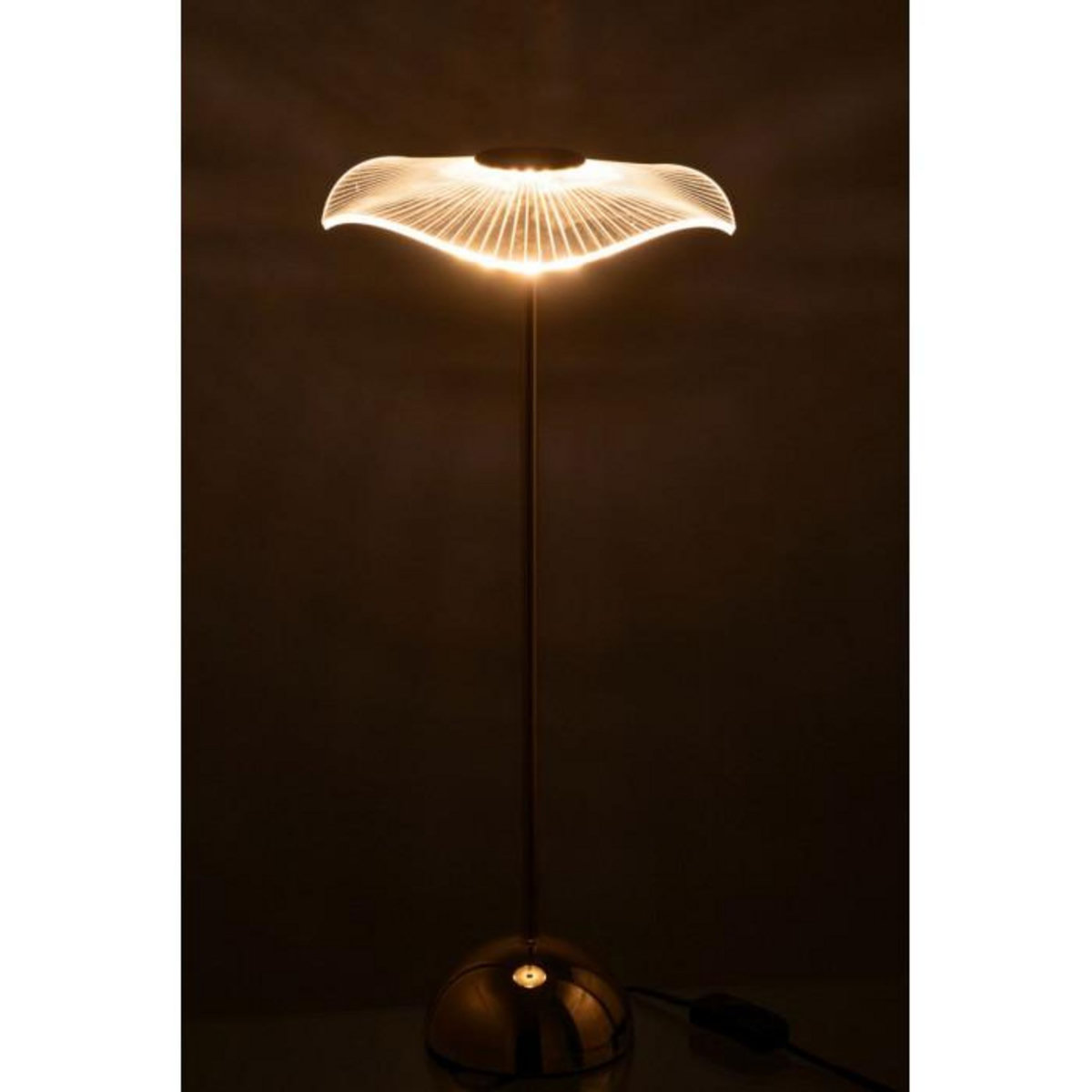 Paris Prix Lampe à Poser Fleur à LED en Métal  Lela  50cm Or