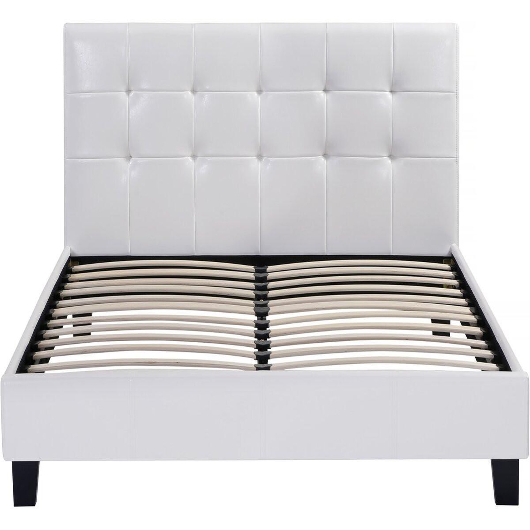 Voir la diapositive 4 : Habitat et Jardin Lit double en pvc  julia  - 160 x 200 cm - blanc