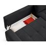 Voir la diapositive 6 : LISA DESIGN Rimini - canapé d'angle droit 4 places convertible avec coffre en tissu texturé
