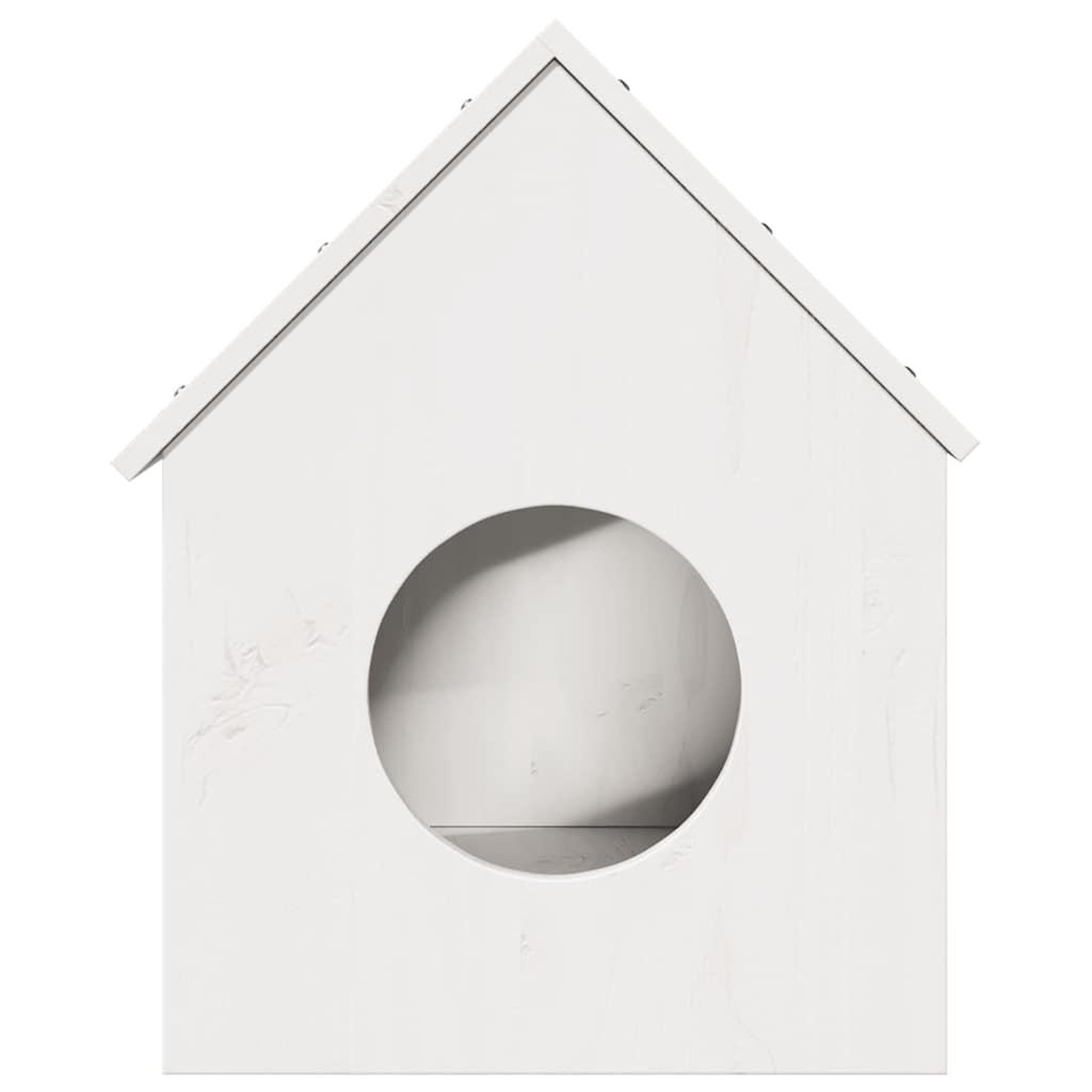 Voir la diapositive 3 : VIDAXL Maison pour chat blanc 41x50x50 cm bois de pin massif
