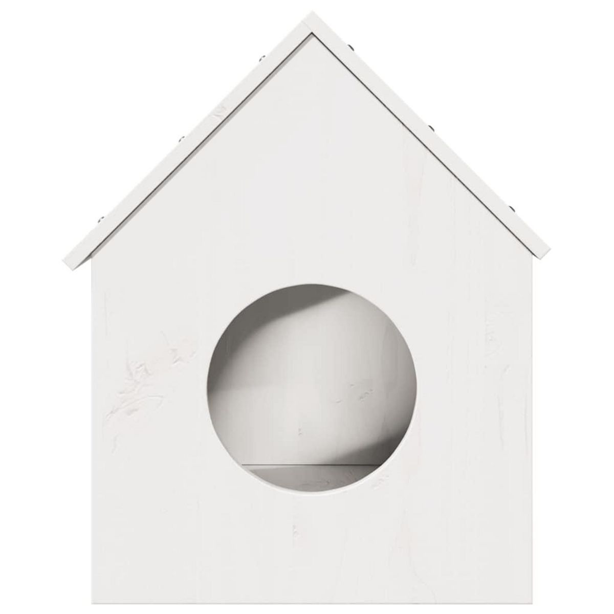 VIDAXL Maison pour chat blanc 41x50x50 cm bois de pin massif