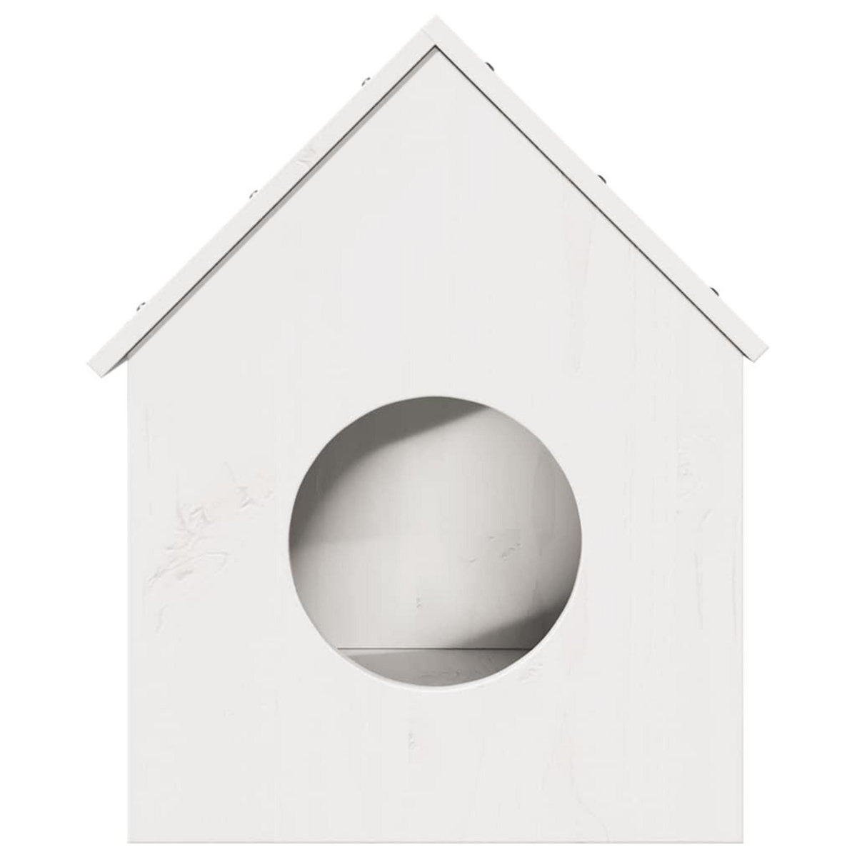 VIDAXL Maison pour chat blanc 41x50x50 cm bois de pin massif