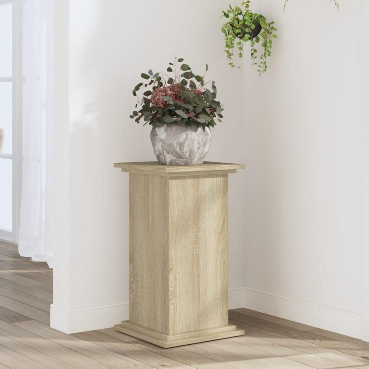 VIDAXL Support pour plantes chene sonoma 33x33x60 cm bois d'ingenierie