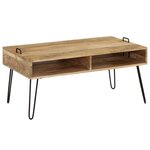 VIDAXL Table basse Bois de manguier massif 100x60x45 cm