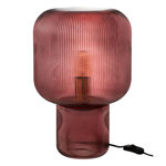 Paris Prix Lampe à Poser en Verre  Allyson  42cm Rouge