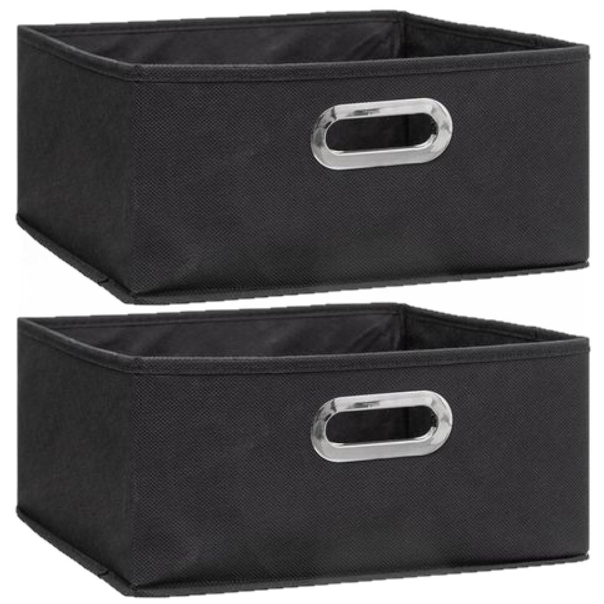 Voir la diapositive 1 : TOILINUX Lot de 2 Boites de rangement en tissu