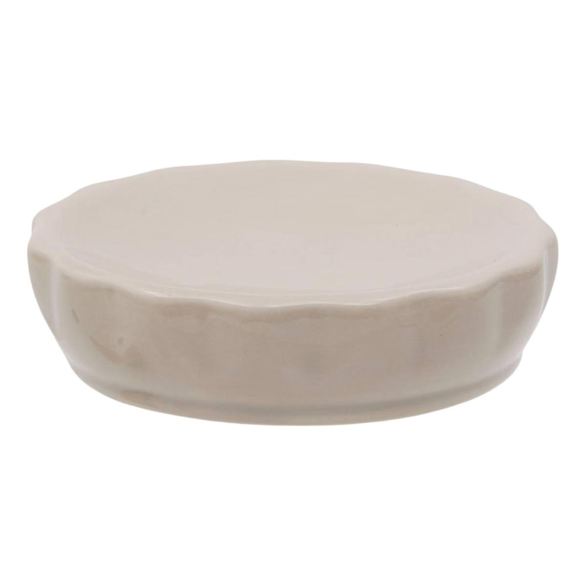 FIVE Porte savon en grès  suny colorama  11cm beige lin