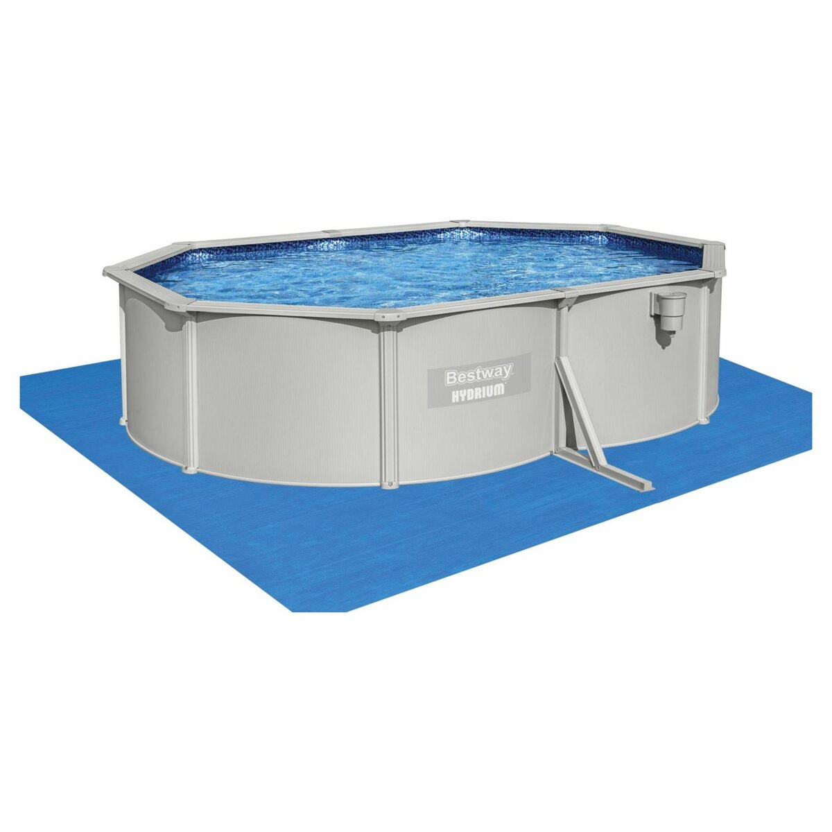 BESTWAY Piscine hors sol acier ovale - 500x360x120cm - HYDRIUM