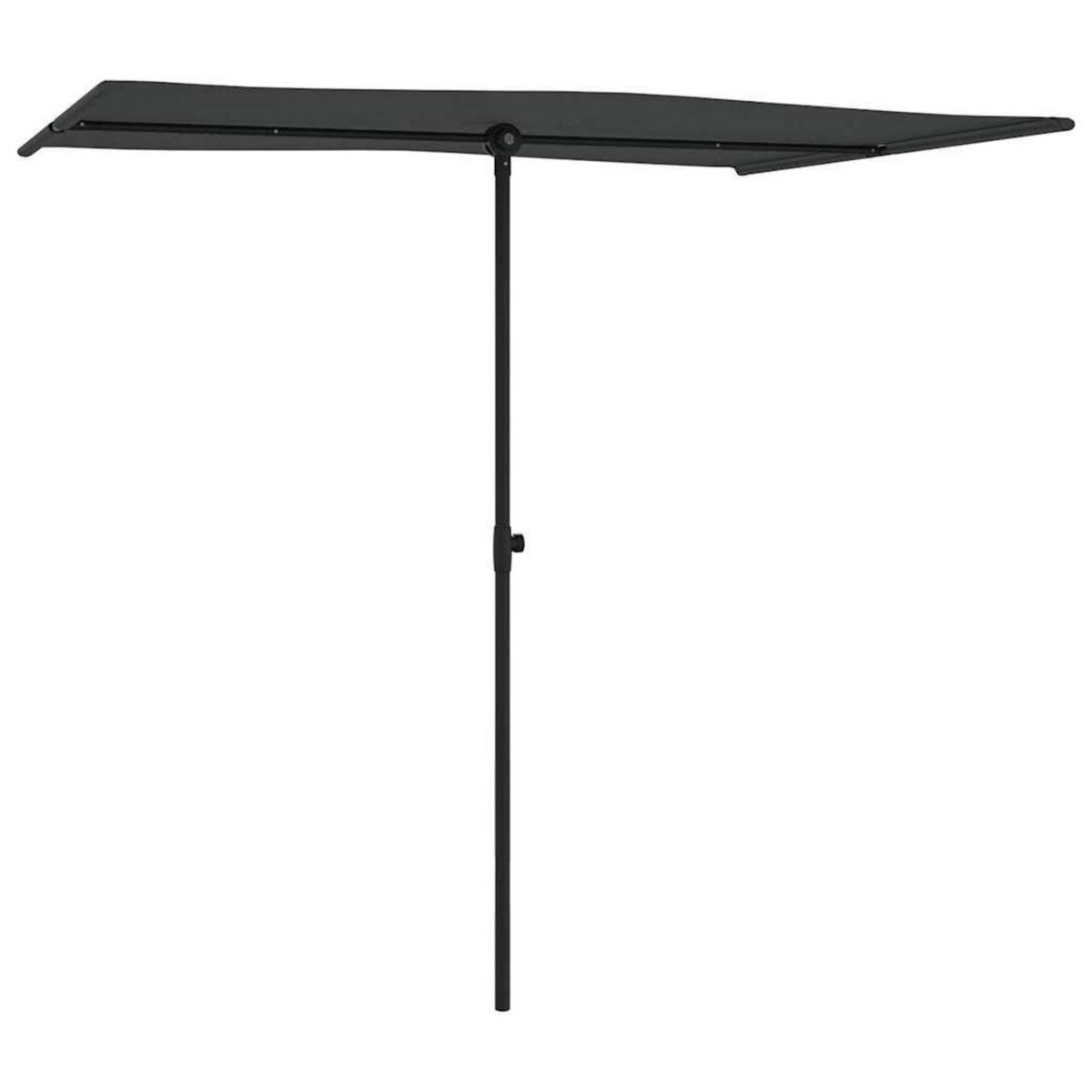 VIDAXL Parasol de jardin avec mat en aluminium 2x1,5 m Anthracite
