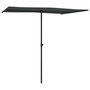Voir la diapositive 3 : VIDAXL Parasol de jardin avec mat en aluminium 2x1,5 m Anthracite