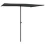 Voir la diapositive 3 : VIDAXL Parasol de jardin avec mat en aluminium 2x1,5 m Anthracite