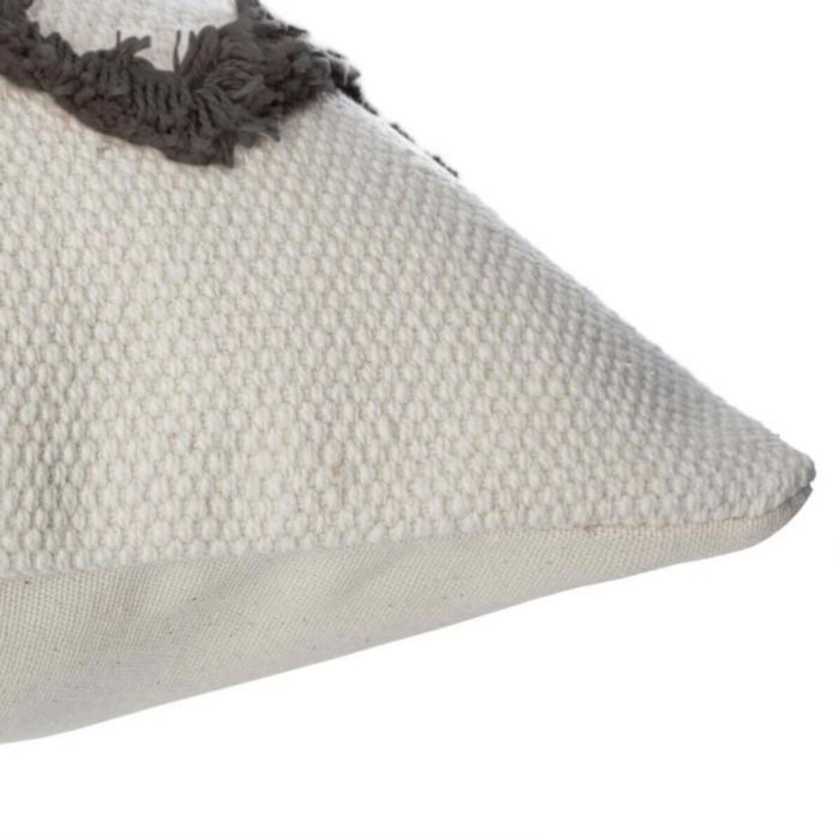 ATMOSPHERA Housse de Coussin Tuftée  Etnik II  40x40cm Gris