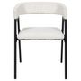 Voir la diapositive 3 : The Home Deco Factory Lot de 2 fauteuils design en tissu côtelé SCOTT