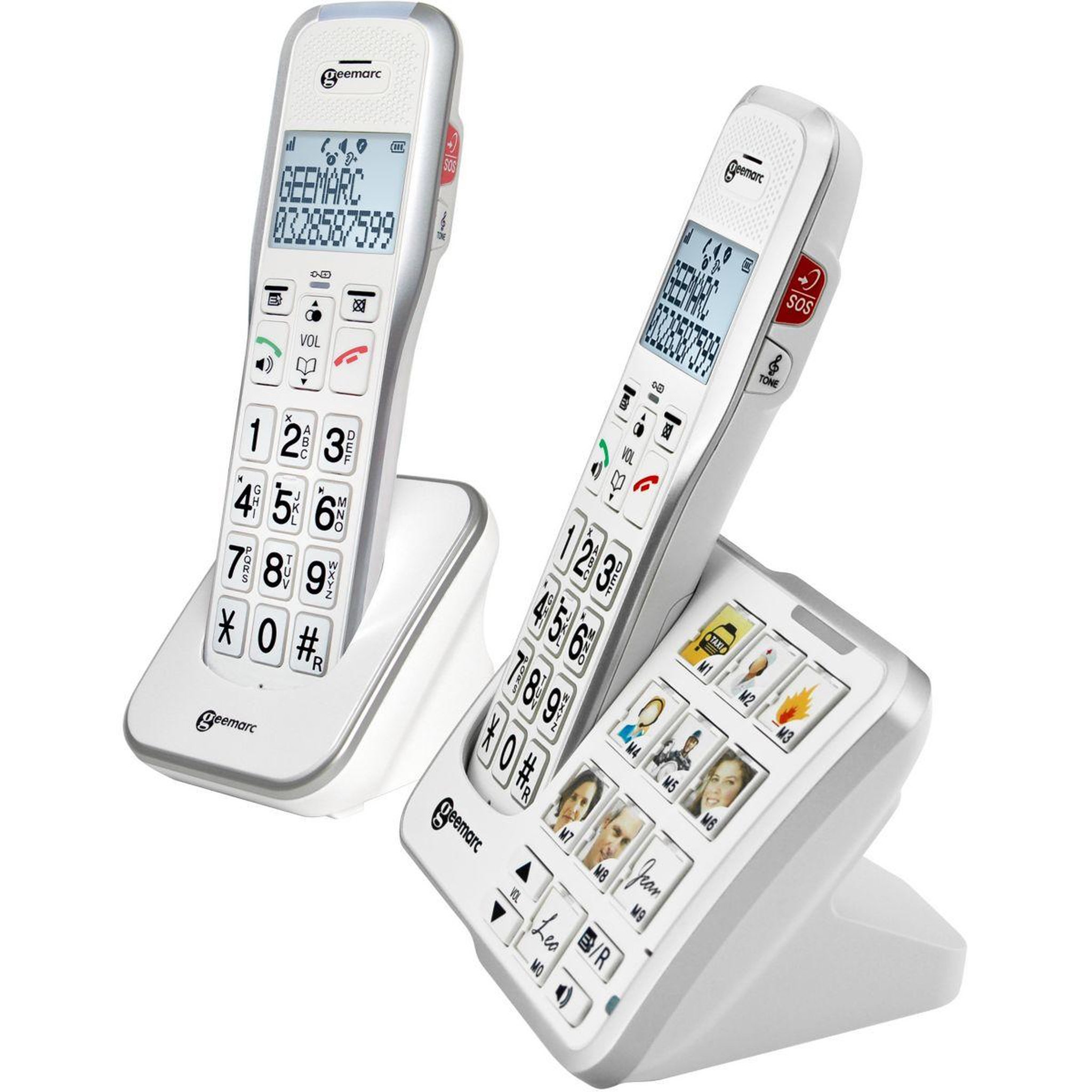Voir la diapositive 2 : GEEMARC Téléphone sans fil Amplidect 595-2 Photo