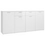 Voir la diapositive 2 : VIDAXL Buffet Blanc brillant 160x36x75 cm Bois d'ingenierie