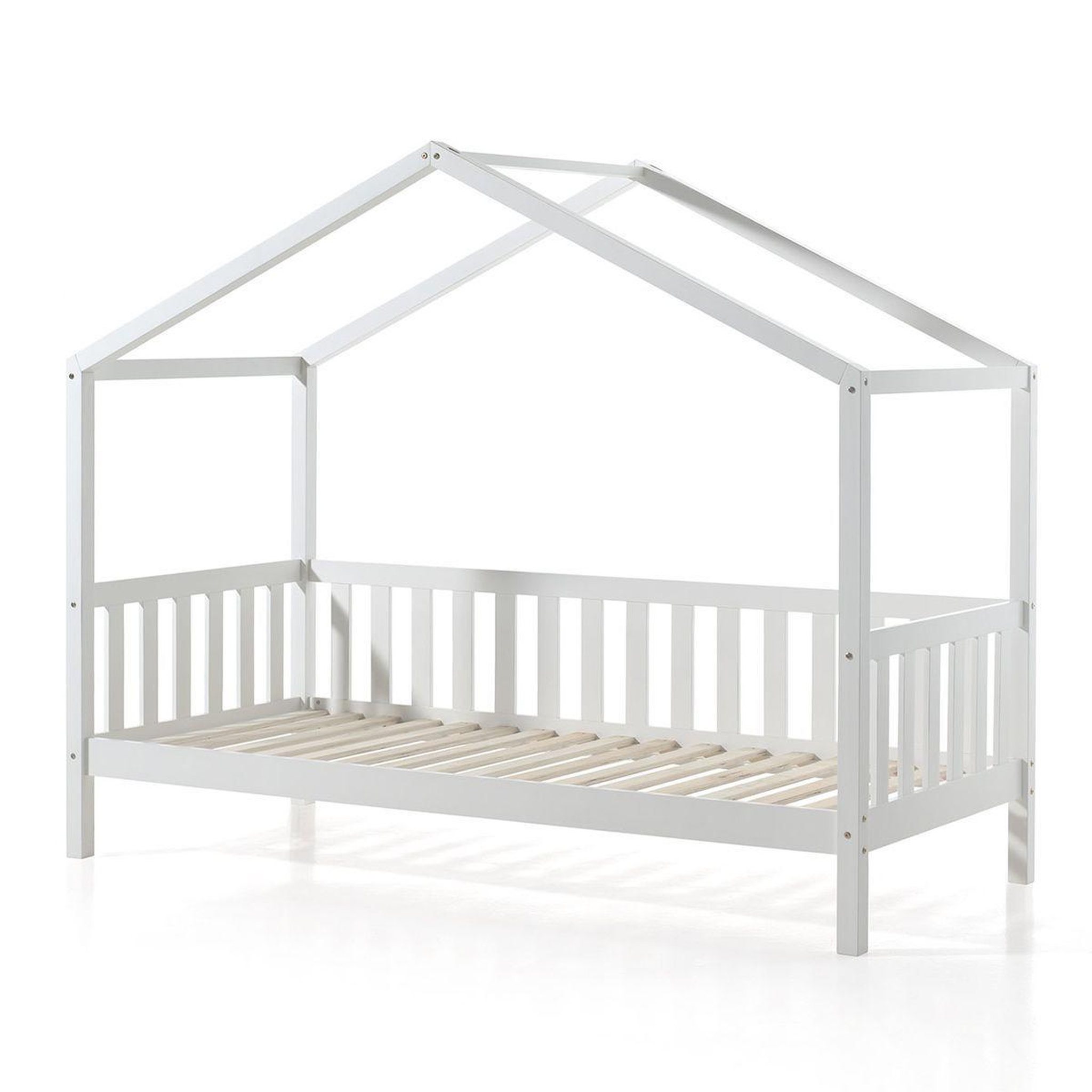 Voir la diapositive 2 : Paris Prix Pack - lit enfant cabane & matelas  dallas ii  90x200cm blanc