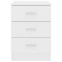 Voir la diapositive 4 : VIDAXL Table de chevet Blanc 38 x 35 x 56 cm Bois d'ingenierie