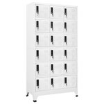 VIDAXL Armoire a casiers Blanc 90x40x180 cm Acier