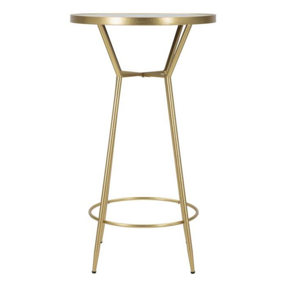 Paris Prix Table de Bar Miroir  Circle  105cm Or