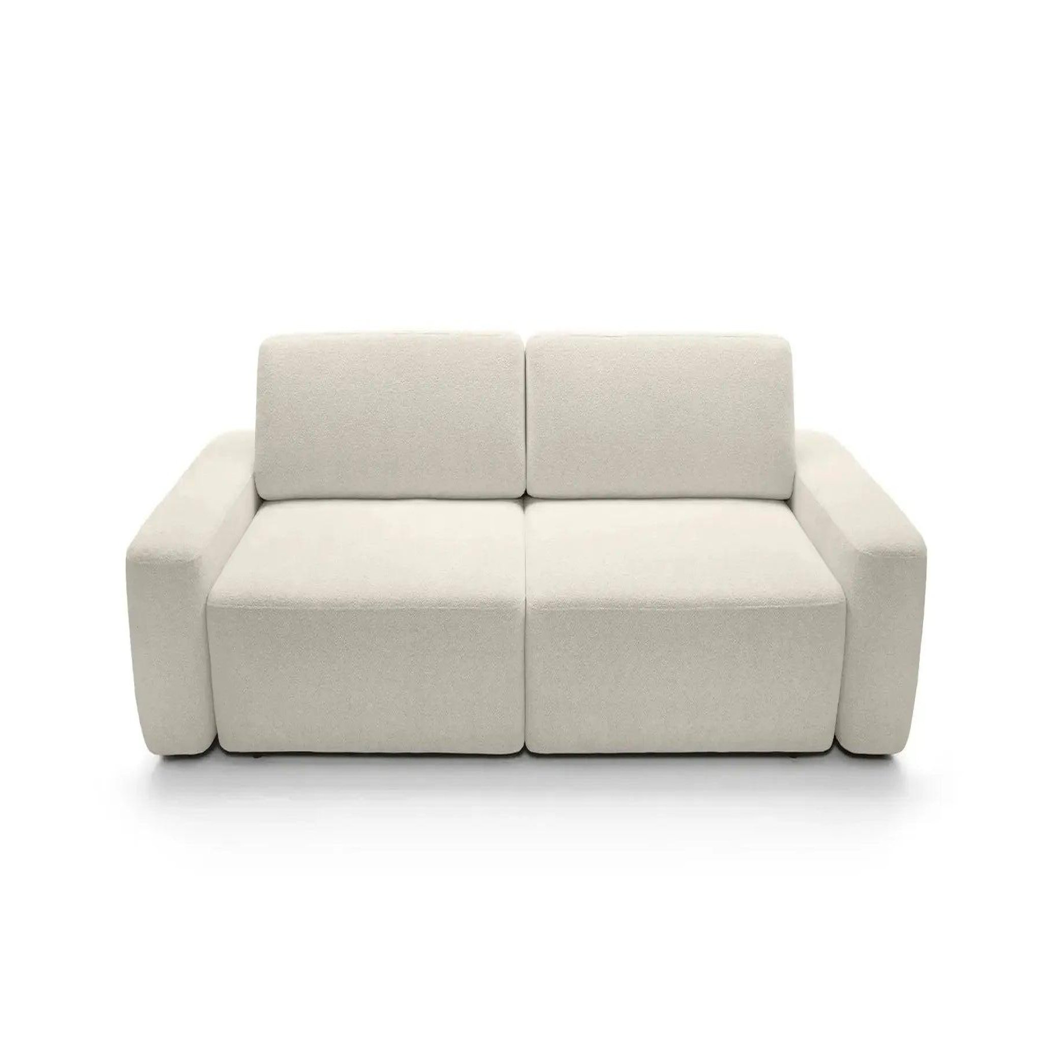 Voir la diapositive 1 : CASANOVA PARIS Ivy - canapé droit convertible coffre tissu chiné