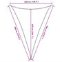 Voir la diapositive 6 : VIDAXL Voile d'ombrage 160 g/m^2 Taupe 5x7x7 m PEHD