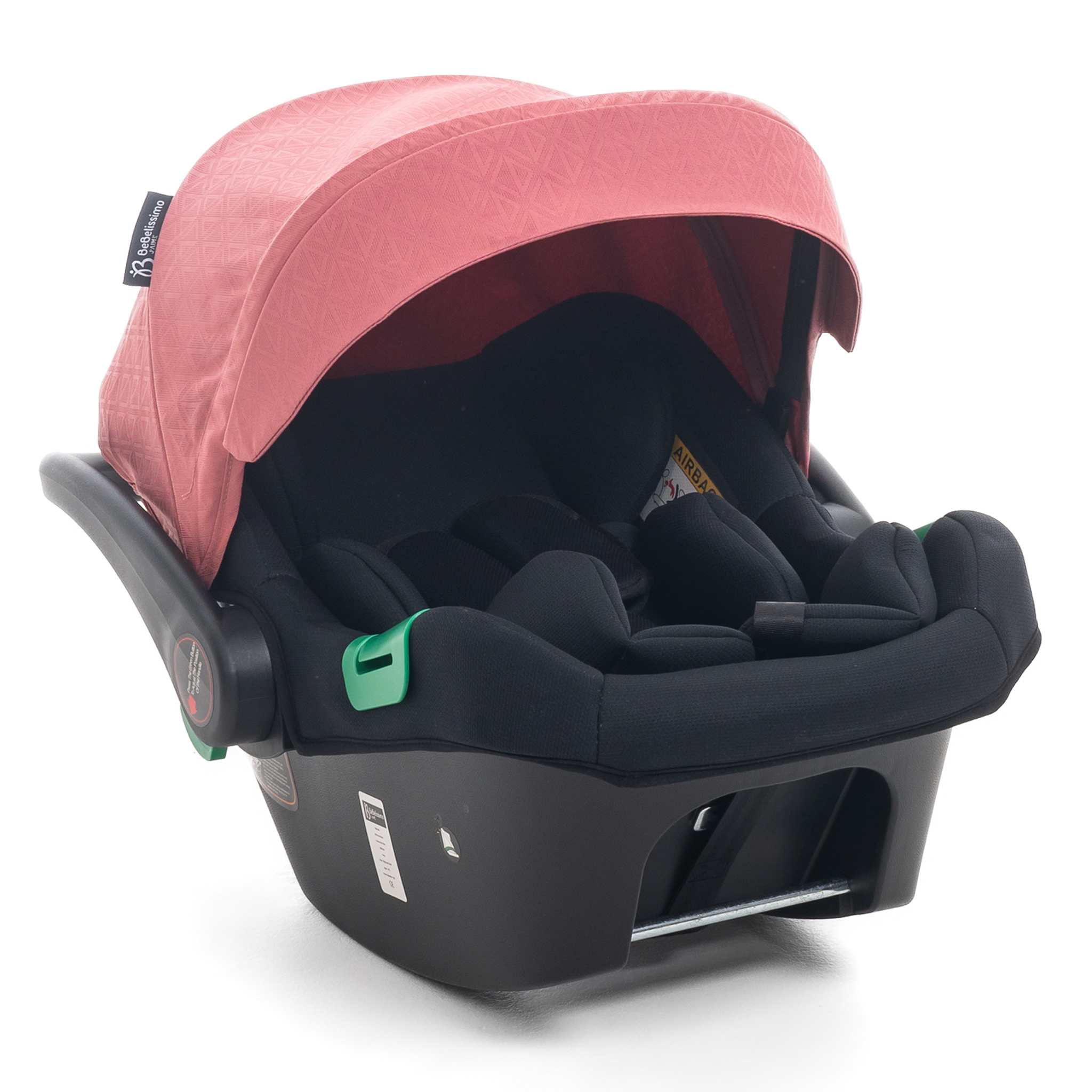 Voir la diapositive 4 : BEBELISSIMO Poussette combinée duo 2 en 1 - siège auto 0+ Lioni – dès la naissance – jusqu'à 22kg - bordeaux