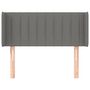 Voir la diapositive 3 : VIDAXL Tete de lit avec oreilles Gris fonce 93x16x78/88 cm Tissu