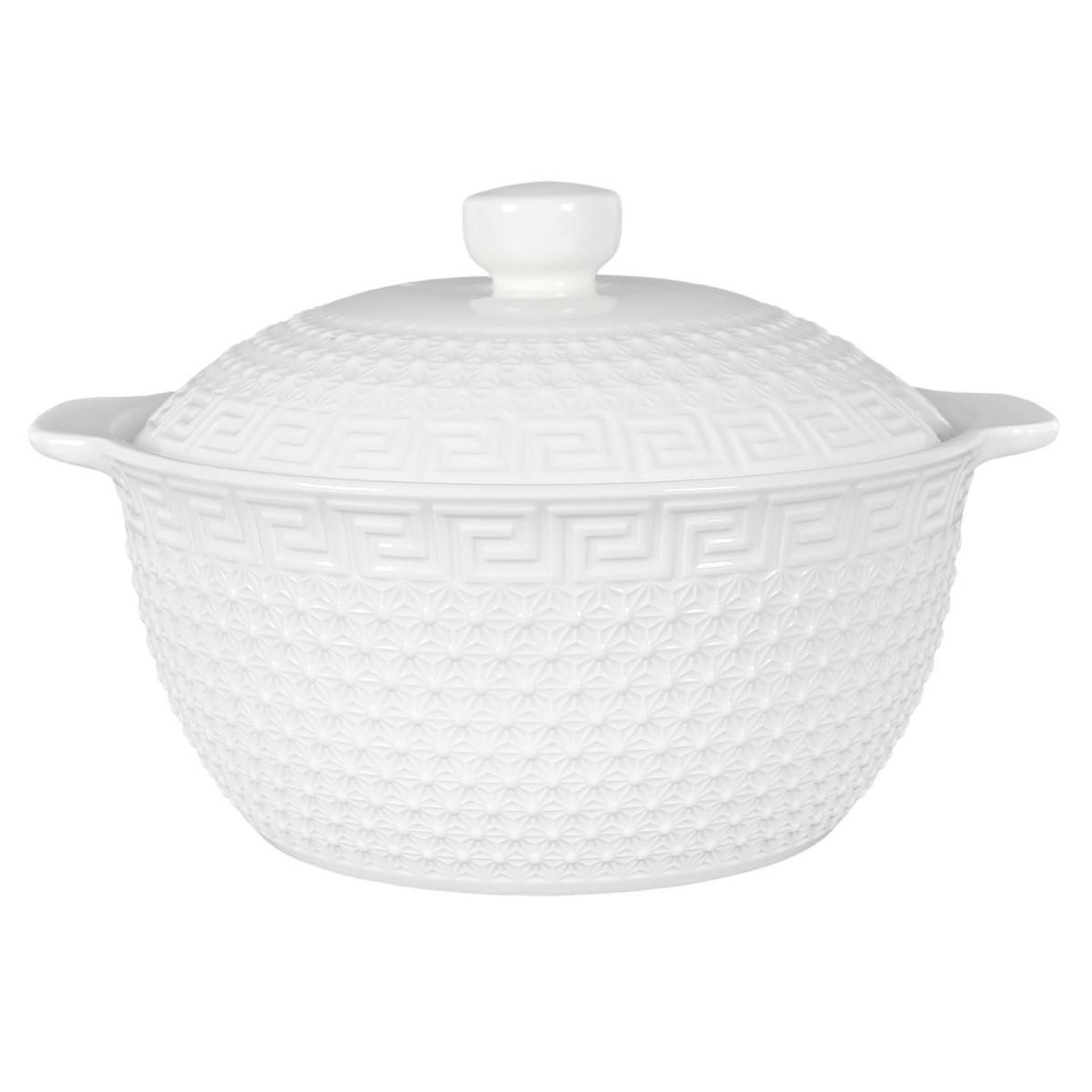 Voir la diapositive 4 : The Home Deco Factory Service à Soupe 8 Pièces  Clélia  42cm Blanc