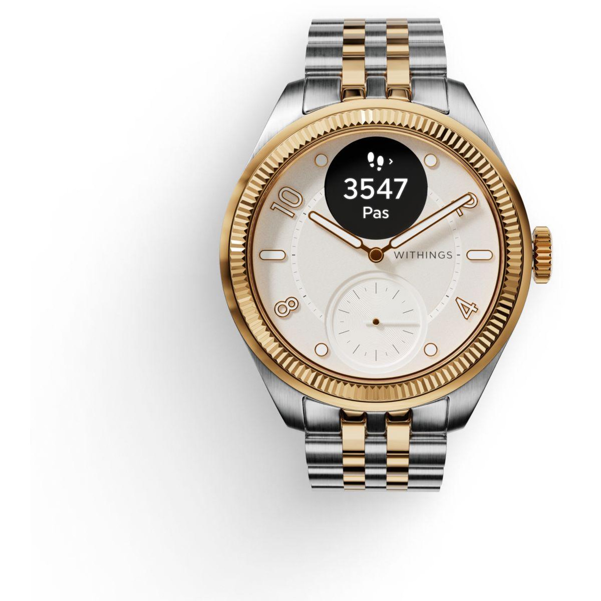 Voir la diapositive 3 : WITHINGS Montre santé Scanwatch Nova Brilliant 39mm Gold