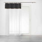 Paris Prix Rideau Voilage à Anneaux  Leana  140x240cm Noir