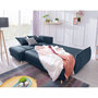 Voir la diapositive 3 : BEST MOBILIER Lena - canapé d'angle réversible convertible - 4 places - style scandinave