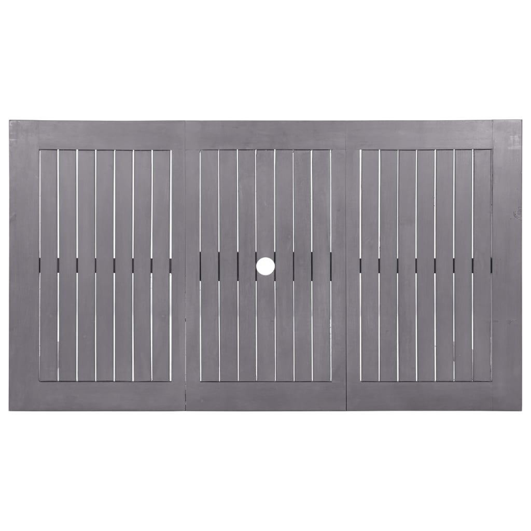 Voir la diapositive 4 : VIDAXL Table de jardin Delavage gris 140x80x74 cm Bois d'acacia massif