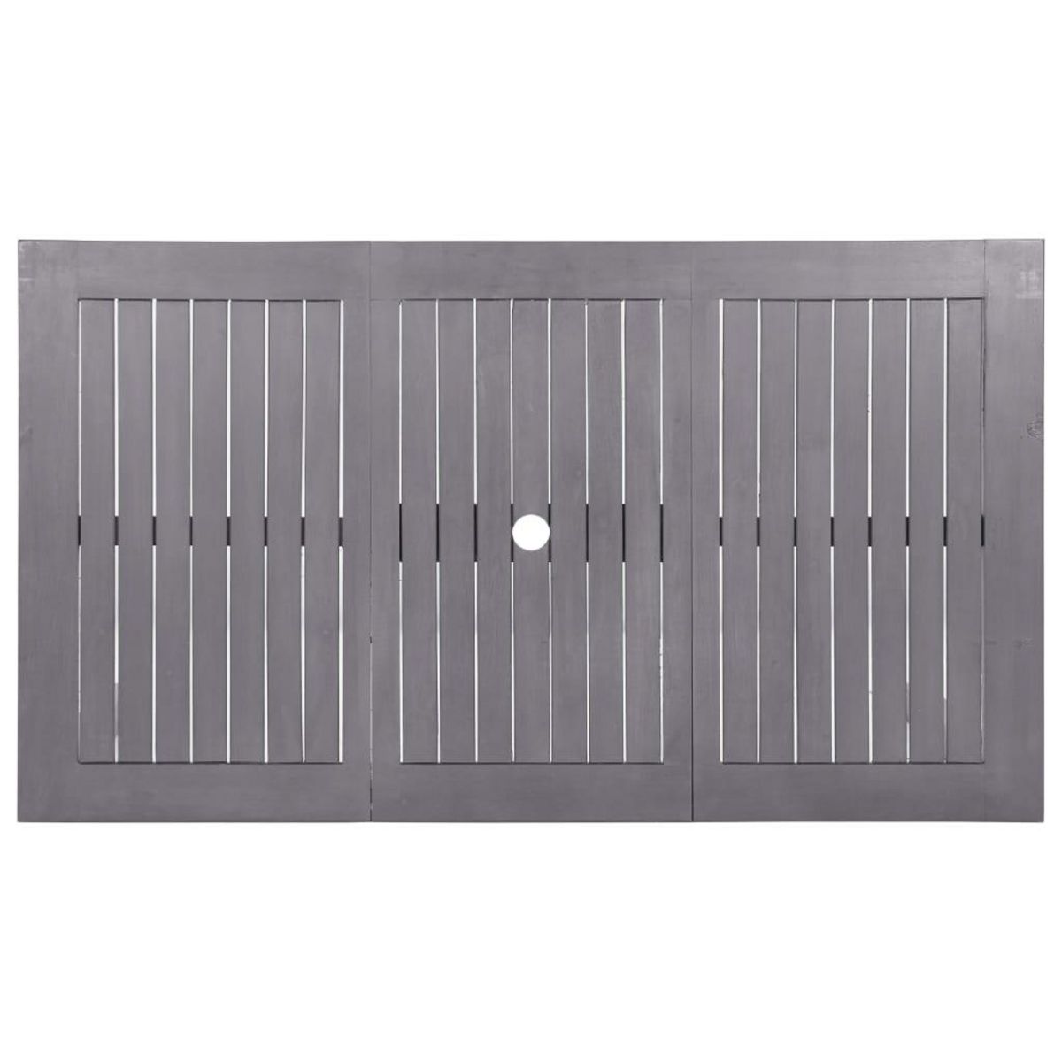 VIDAXL Table de jardin Delavage gris 140x80x74 cm Bois d'acacia massif